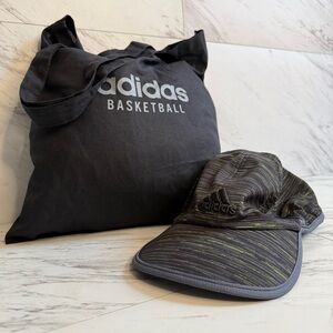 BUNDLE adidas Superlite Cap and Basketball Tote Bag